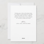 Moderne Waterverf kerstboom niet foto Feestdagenkaart (Achterkant)