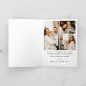 Moderne Waterverf kerstboom niet foto Folie Feestdagenkaart (Binnenlaag)