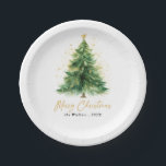 Moderne Waterverf kerstboom niet foto Papieren Bordje<br><div class="desc">Breng elegantie aan uw vakantietafel met moderne Waterverf kerstboom niet-fotopapier Borden! Deze stijlvolle borden zijn voorzien van een prachtig beschilderde waterverf kerstboom, het toevoegen van een vleugje feestelijke charme aan elke vakantie bijeenkomst. Deze duurzame borden zijn ideaal voor kerstdiners, feesten of gezellige familiebijeenkomsten en combineren gemak met sophisticatie, waardoor het...</div>