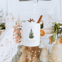 Moderne Waterverf kerstboom vakantie Mokken