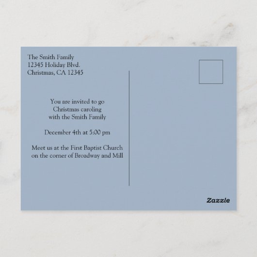 Moderne Waterverf kerstboomers Briefkaart (Achterkant)