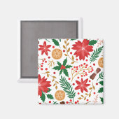 Moderne Waterverf kerstboompijn Magneet (Voorkant / Achterkant)