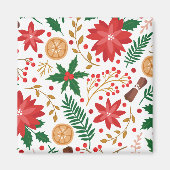 Moderne Waterverf kerstboompijn Magneet (Voorkant)