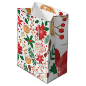 Moderne Waterverf kerstboompijn Medium Cadeauzakje (Voorkant Gekanteld)