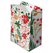 Moderne Waterverf kerstboompijn Medium Cadeauzakje (Achterkant Gekanteld)