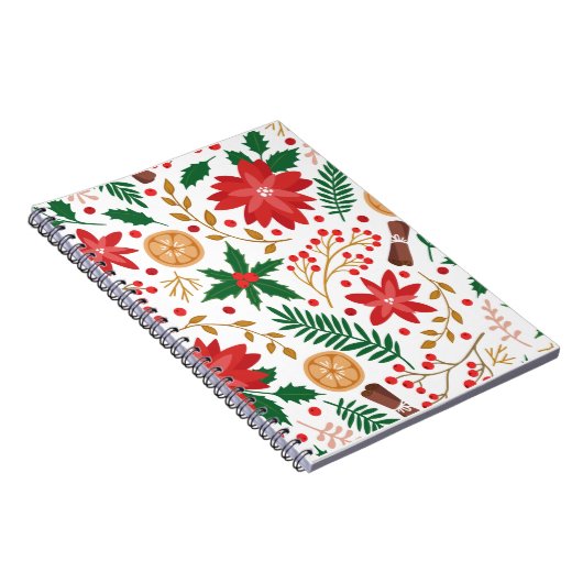 Moderne Waterverf kerstboompijn Notitieboek (Rechterzijde)