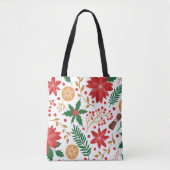 Moderne Waterverf kerstboompijn Tote Bag (Voorkant)