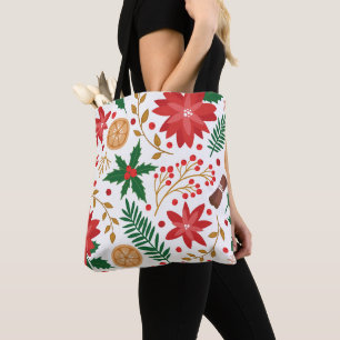 Moderne Waterverf kerstboompijn Tote Bag