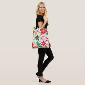 Moderne Waterverf kerstboompijn Tote Bag (Op model)