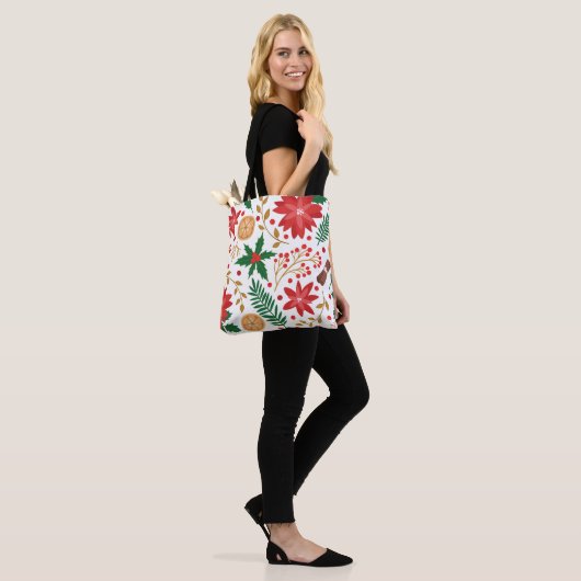 Moderne Waterverf kerstboompijn Tote Bag (Op model)
