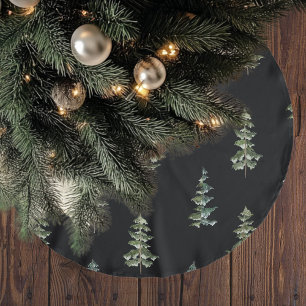 Moderne waterverf Kerstmis donker Kerstboom Rok