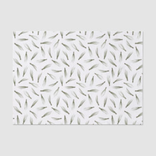 Moderne Waterverf kerstmis met Needle Greenery Tissuepapier