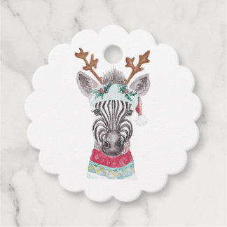 Moderne waterverf kerstschilderkunst bedankjes labels