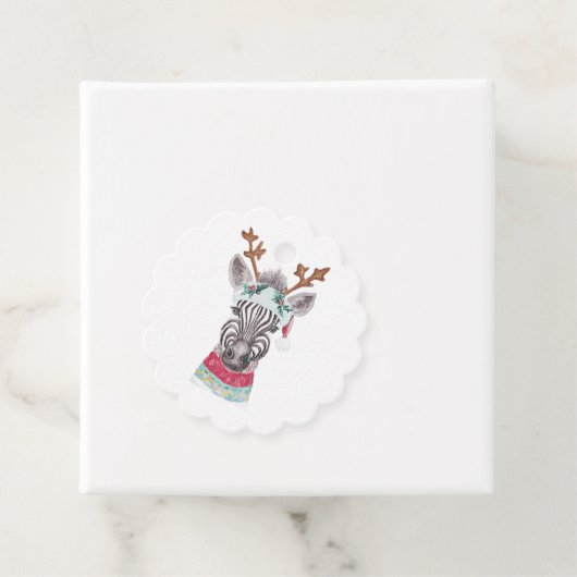 Moderne waterverf kerstschilderkunst bedankjes labels (In situ)