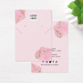 Moderne waterverf Ketting Oorbel Display kaart (Bureau)