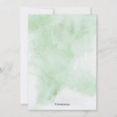 Moderne Waterverf keuken-bridale doucheuitnodiging Kaart (Achterkant)