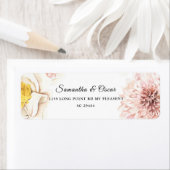 Moderne Waterverf kleurrijk Lijst Etiket (Insitu)