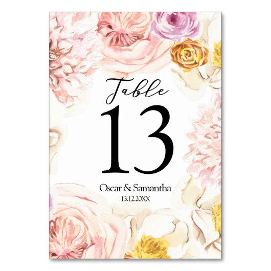 Moderne Waterverf kleurrijk Lijst Kaart (Achterkant)