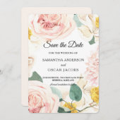 Moderne waterverf Kleurrijke Schoonheid Frame Save The Date (Voorkant / Achterkant)