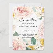 Moderne waterverf Kleurrijke Schoonheid Frame Save The Date (Voorkant)