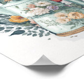 Moderne Waterverf Koffieflessen voor flessen Poster (Hoek)