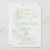 Moderne Waterverf koppels Baby shower Kaart (Voorkant)