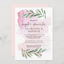 Moderne Waterverf Koppels Bruisfeest Eucalyptus Bl Kaart