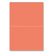 Moderne waterverf koraal bruiloft plaats kaart (Achterkant)