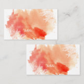Moderne waterverf koraalrif bruiloft plaats kaart plaatskaartje (Voorkant / Achterkant)