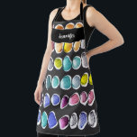 Moderne waterverf kunstenaar patroonmonogram naam schort<br><div class="desc">Moderne waterverf kunstenaar patroonmonogram naam Schort. Voeg je eigen naam toe om te personaliseren.</div>