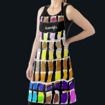 Moderne waterverf kunstenaar patroonmonogram naam schort<br><div class="desc">Moderne waterverf kunstenaar patroonmonogram naam Schort. Voeg je eigen naam toe om te personaliseren.</div>