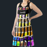 Moderne waterverf kunstenaar patroonmonogram naam schort<br><div class="desc">Moderne waterverf kunstenaar patroonmonogram naam Schort. Voeg je eigen naam toe om te personaliseren.</div>