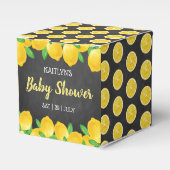 Moderne Waterverf Lemon Tree Baby shower Bedankdoosjes (Voorkant Zijde)