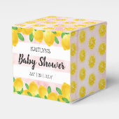 Moderne Waterverf Lemon Tree Baby shower Bedankdoosjes (Voorkant Zijde)