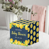 Moderne Waterverf Lemon Tree Baby shower Bedankdoosjes