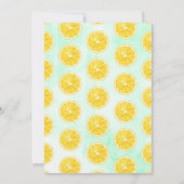 Moderne Waterverf Lemon Tree Baby shower Bedankkaart (Achterkant)