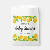 Moderne Waterverf Lemon Tree Baby shower Bedankzakje (Voorkant)