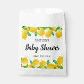 Moderne Waterverf Lemon Tree Baby shower Bedankzakje (Voorkant)