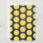 Moderne Waterverf Lemon Tree Baby shower Kaart (Achterkant)