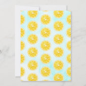 Moderne Waterverf Lemon Tree Baby shower Kaart (Achterkant)