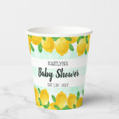 Moderne Waterverf Lemon Tree Baby shower Papieren Bekers (Voorkant)