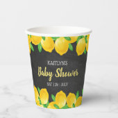 Moderne Waterverf Lemon Tree Baby shower Papieren Bekers (Voorkant)