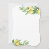 Moderne Waterverf Lemon Tropisch AFSTUDEREN Kaart (Achterkant)