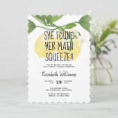 Moderne Waterverf Lemon Vrijgezellenfeest Kaart (Staand voorkant)