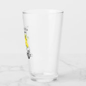 Moderne Waterverf Lemons Limoncello penseelscript Glas (Links)