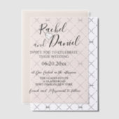 Moderne Waterverf Magnolia bruiloft Vellum Uitnodigingen (Offset (Uitnodiging))