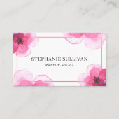 Moderne Waterverf Makeup Artist Visitekaartje (Voorkant)
