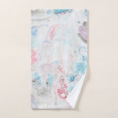 Moderne Waterverf marmer baddecor Bad Handdoek (Handdoek)