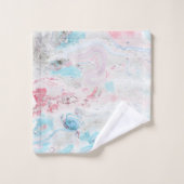 Moderne Waterverf marmer baddecor Bad Handdoek (Wasdoekje)