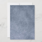 Moderne Waterverf Mauve Blauwgroen Bloembruiloft Kaart (Achterkant)